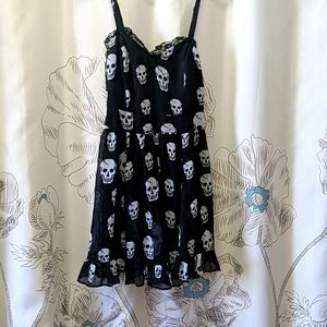 Skull pattern dress